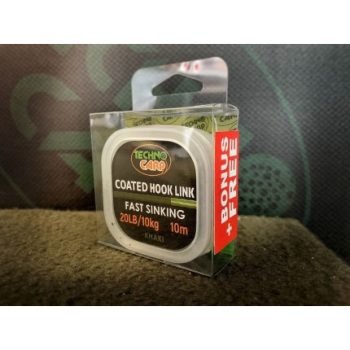 Поводочный материал в оплетке Coated Hook Link 20lb/10кг 10m Khaki